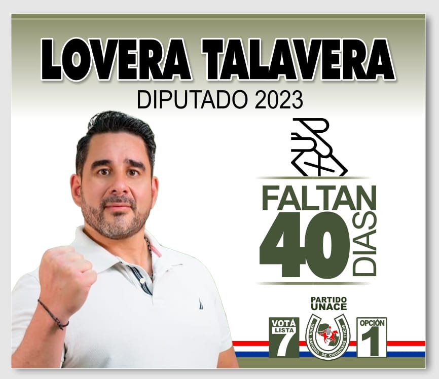 aniballoverat's tweet photo. ¡Estamos muy cerca del gran día!⏳
Sumate vos también y construyamos juntos el Paraguay que merecemos.
¡Votá Lista 7 Opción 1!
#LoveraTalavera #Lista7 #UNACE #Asunción #Paraguay https://t.co/5Gy3uKc74a