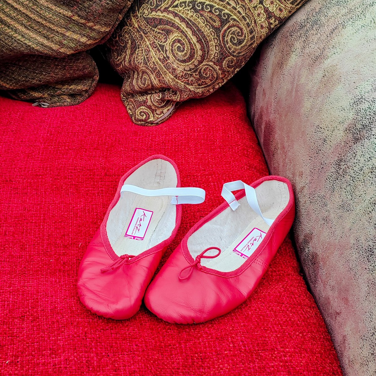 catalystcarla's tweet photo. Recharge - guaranteed recharge time is either reading or dancing. Both of them are the best escapism, and mean my always-busy brain gets a proper break for a bit! 

Here are my newest red ballet shoes, used for line &amp; burlesque, not ballet! #marchmeetthemaker https://t.co/RXsANa0kxA