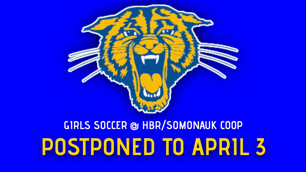 ictwolves's tweet photo. ⚠️POSTPONED⚠️
Girls Soccer at HBR (HBR/Somonauk Coop) for tonight has been postponed to April 3 at HBR. There will be practice after school.
The Indian Creek athletic department has Somonauk High School and their entire community in our thoughts.
#LittleTen✊ https://t.co/r6iMA4ZgxC
