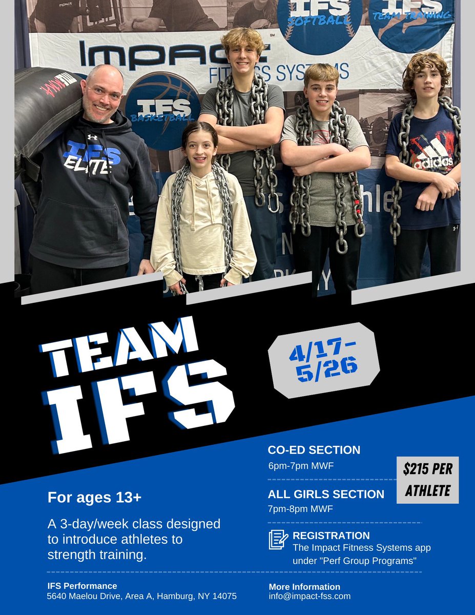 impact_fss's tweet photo. Get stronger &amp; more explosive!! Register now for Team IFS or our Youth Development Programs!
#teamIFS #sportperformance #strengthandconditioning https://t.co/oZg6kFzCl0