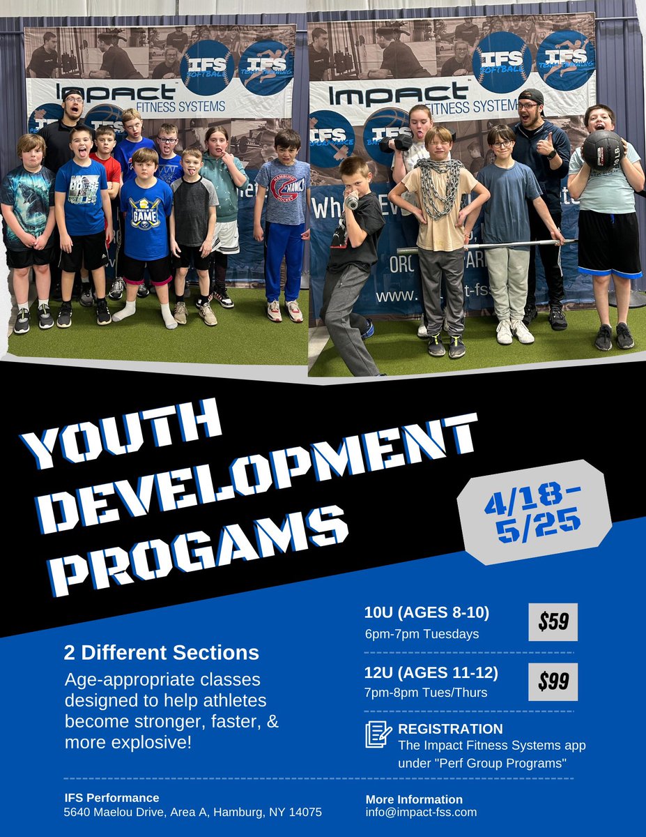 impact_fss's tweet photo. Get stronger &amp; more explosive!! Register now for Team IFS or our Youth Development Programs!
#teamIFS #sportperformance #strengthandconditioning https://t.co/oZg6kFzCl0