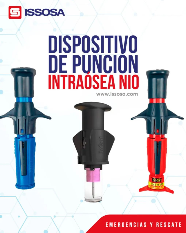 ISSOSMedical's tweet photo. El dispositivo de punción intraósea #NIO se usa en situaciones de emergencia, cuando se necesita acceso vascular para la vía de administración intraosea de fluidos y medicamentos. Consíguelo en https://t.co/Viqeek133z https://t.co/3Z3jujSip9