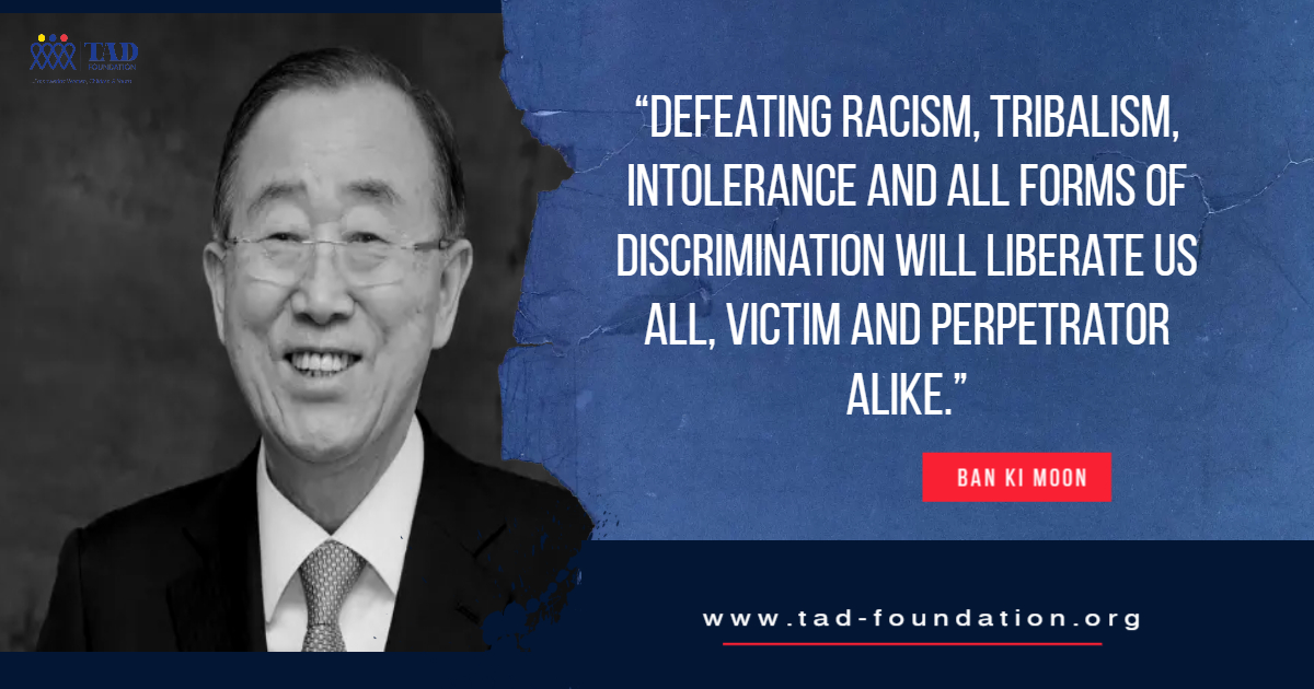 Defeating all forms of discrimination will liberate us all.
Say No to racism, No to tribalism, No to all forms of discrimination.
#IWD23 #NoToGenderDiscrimination  #genderequality #RacismIsAPublicHealthCrisis #RacismIsAVirus #discriminationlaw