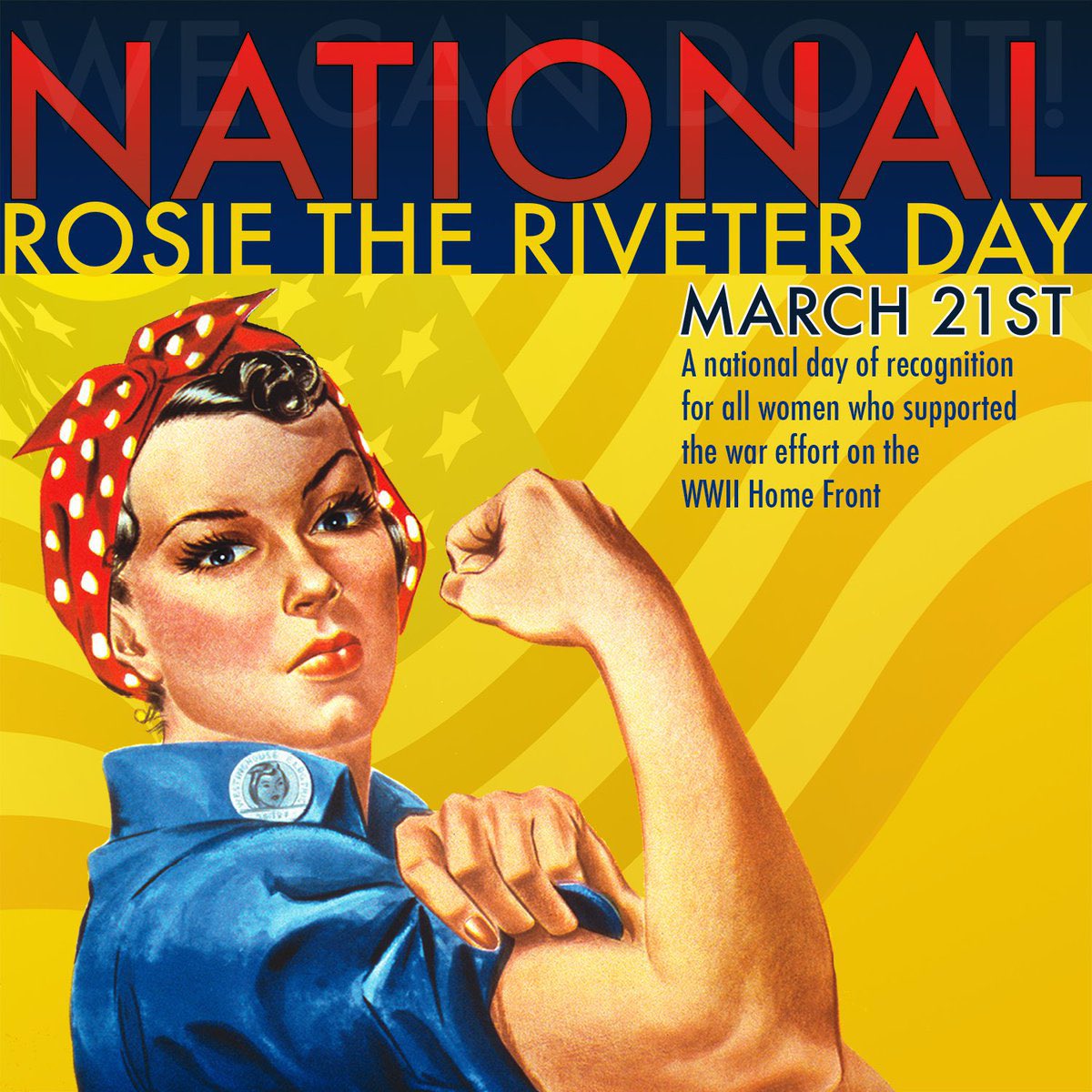Rosie the Riveter Day. Honoring the legacy of women w/continued equity in nontraditional jobs, in their homes and communities. Women’s history is OUR history. Proud to be a female leader and grow others to continue to learn and jump in! 💪🏽💋🇺🇸
#rosietheriveterday
#sheleadsk12