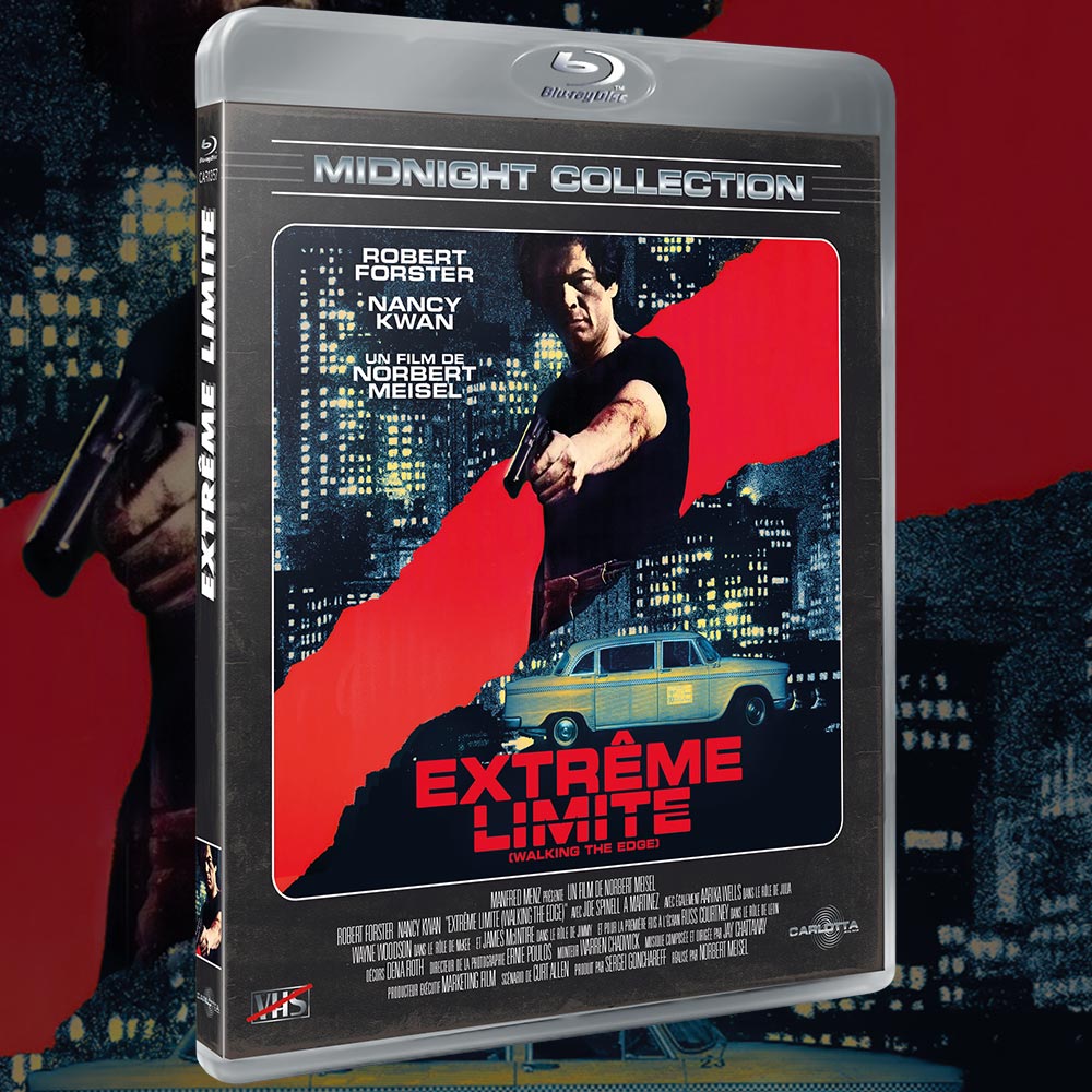 CarlottaFilms's tweet photo. Jour J également pour EXTRÊME LIMITE de Norbert Meisel ! 🚕
Dès aujourd’hui, retrouvez un thriller urbain sous adrénaline dans le Los Angeles des 80's avec #RobertForster et #NancyKwan en Blu-ray dans notre #MidnightCollection. À retrouver ici : https://t.co/YQ3jshdIpC https://t.co/2bAIoSZb5W