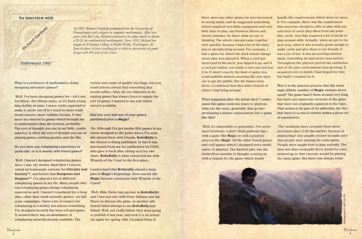 RhysticStudies's tweet photo. a monumental effort by u/semarlow has resulted in the complete digitization of all 41 issues of The Duelist magazine.

https://t.co/97O8eHeCau https://t.co/j2rV6ptncf