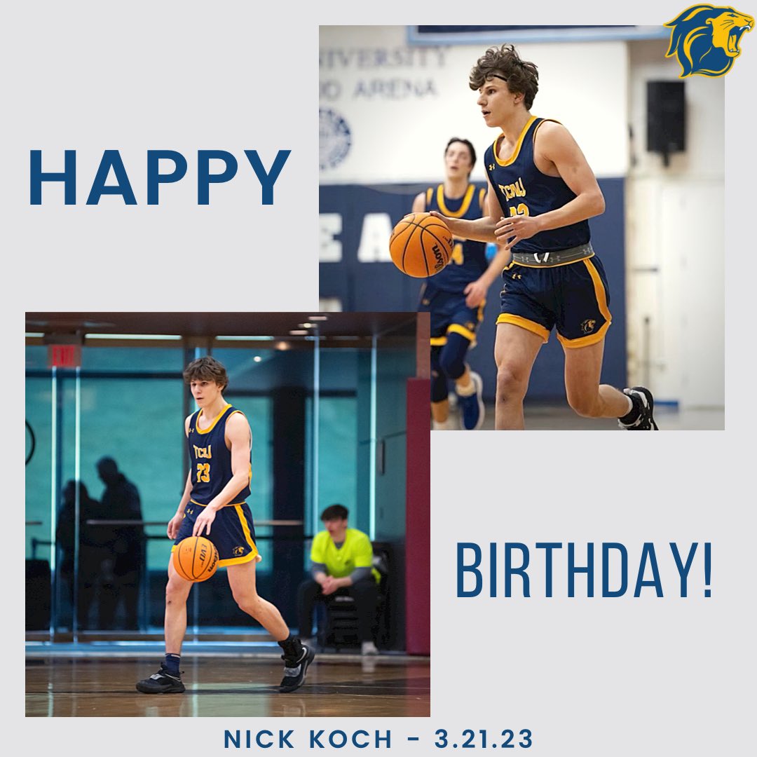 Join us in wishing freshman guard, Nick Koch, a very happy birthday! We hope you have a great day! 💙💛 #tcnjmbb