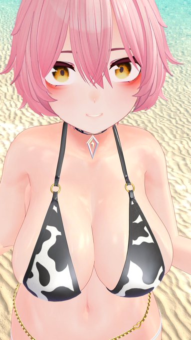 「どう?水着似合うかな....?」 