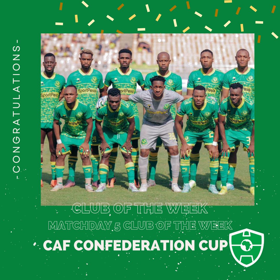<a href="/yangasc1935/">Young Africans SC</a> voted BEST PERFOMING CLUB of matchday 5 of the #TotalEnergiesCAFCC. 🇹🇿 🦁

Congratulations 👏🏾