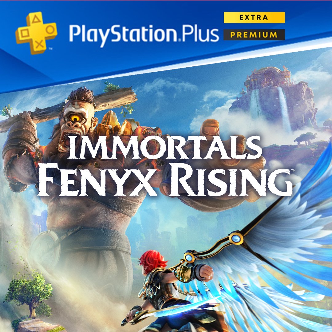 Fenyx is now on PlayStation Plus Extra and Premium! 💫 Want to save Zeus and the Greek Gods from a dark curse? Check out Immortals Fenyx Rising now!