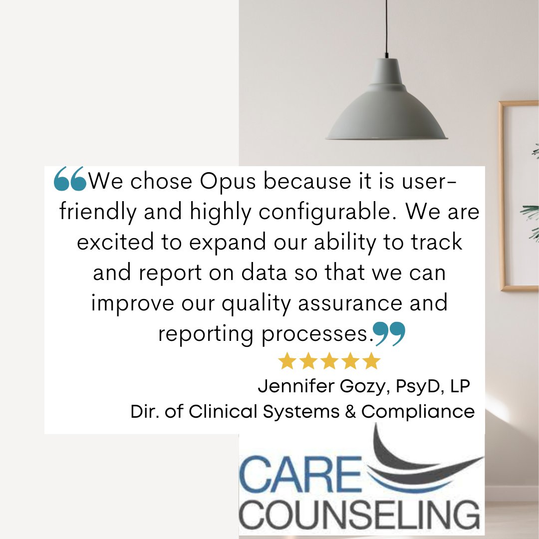 We are excited to get such a wonderful review from one of our VIP clients, CARE Counseling Jennifer Gozy, Implementation manager - We are grateful for you!

#mentalhealth #behavioralhealth #psychiatry #psychology @care.counseling #therapy #ehrsoftware #emrsoftware #clinicians