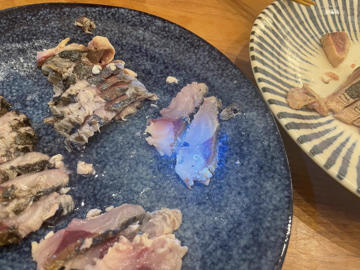 まるでデスゲーム！？アニサキスを探しながら食べる鯖。