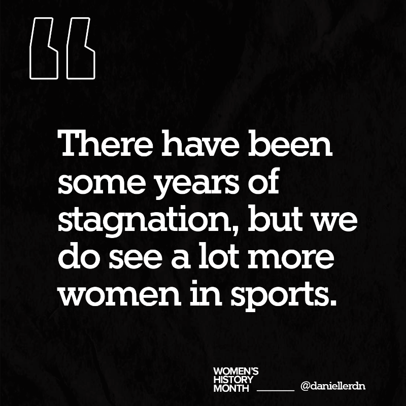 GPPartner's tweet photo. Danielle LaFata has worked across 5 sports and 6 teams at the professional (and championship-winning) level. Read more about how she’s making history right now from our Title IX anniversary feature. #WomensHistoryMonth