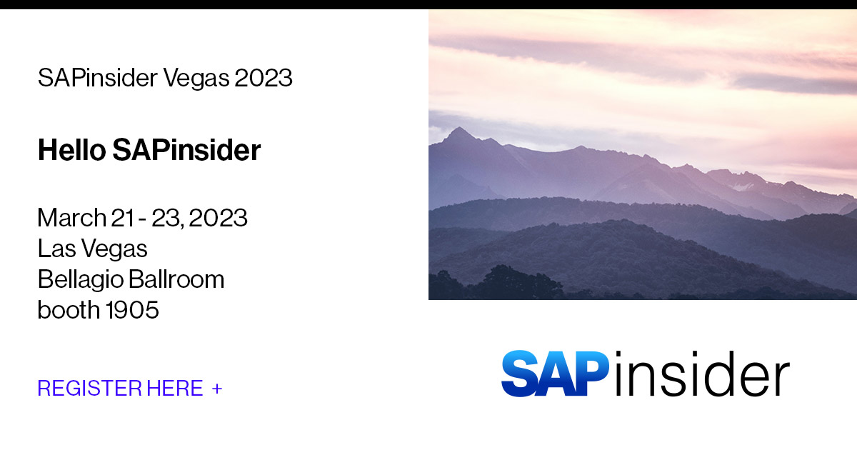SoftwareOne's tweet image. Are you ready for @SAPinsider in Vegas? We are! 
Join us  tomorrow
➡️ Bellagio ballroom
➡️ Booth 1905
➡️ Register here: social.swo.co/AN3v50Ne4Ra 

#SAPBusinessTransformation #SAPonCloud #SAPonGoogle #SAPS4HANA #SAPServices #RISEwithSAP #OneStepAhead #DrivenToDeliver