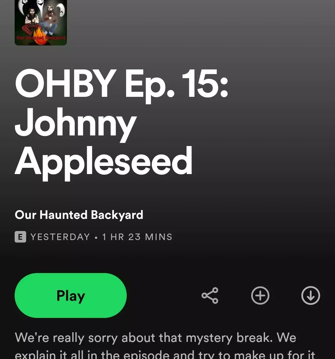 OHBYpod's tweet photo. For this episode we venture a bit out of Ohio. Ian takes us on the weird life of Folk character/ Actual historical living person Johnny Appleseed. Listen so you to can figure out how to get your very own Angel Wife #spooky #cryptids #podcast #johnnyappleseed #apples #weird https://t.co/H9GcOA7jwX