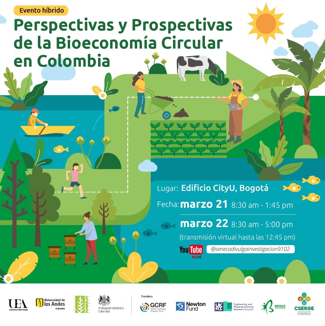 Para ver la transmisión en vivo del taller “Perspectivas y prospectivas de la Bioeconomia Circular en Colombia” pueden conectarse acá fb.watch/jpvkcBFOcJ/