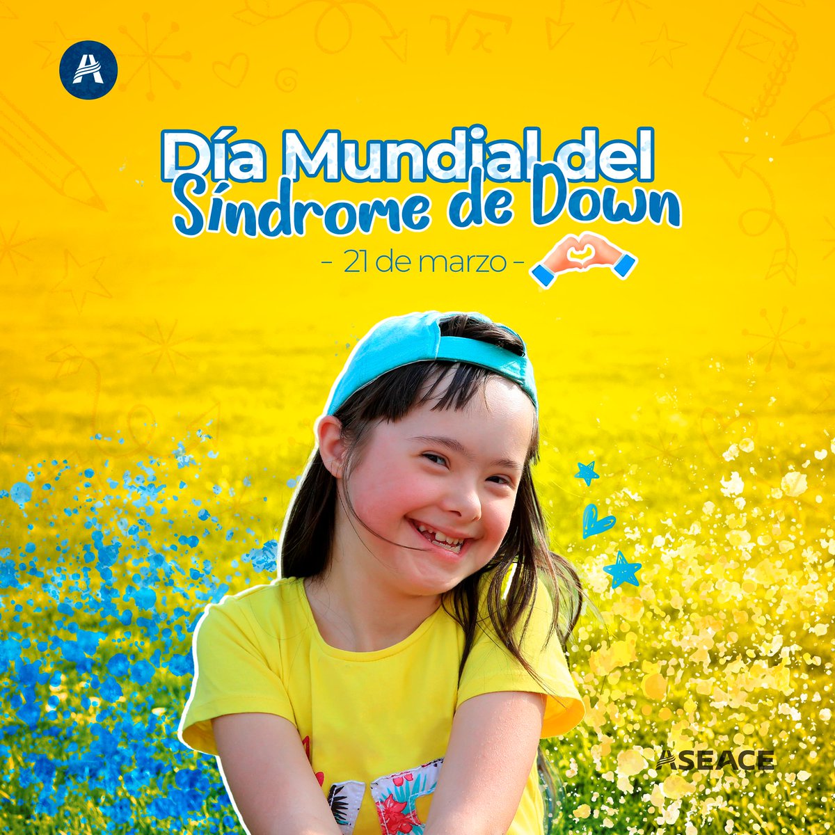 💙 Hoy 21 de marzo se celebra el #DíaMundialDelSíndromeDeDown💛, una fecha especial para recordar que todos, sin distinción, tenemos los mismo derechos y oportunidades. Todos somos creados y amados por el mismo Dios. 🫶✨
#21demarzo #EstoEsEA #aseace