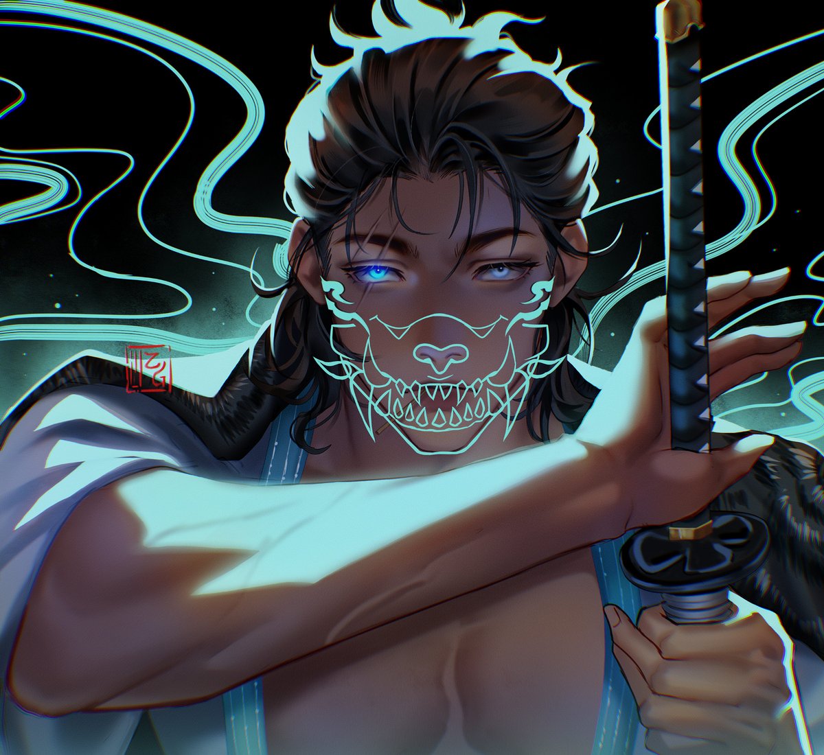 My new OC
Xavier - the Oni Samurai
also here is my review of xp-pen Artist 10 2nd - check it out ♥
instagram.com/p/CqDghPfqxM9/