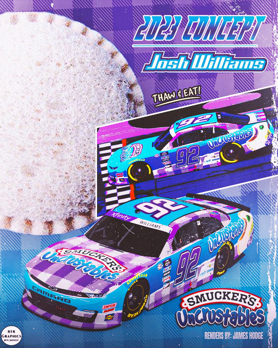 RTR_Graphics97's tweet image. Hey @Uncrustables, you should think about sponsoring @Josh6williams! 😉