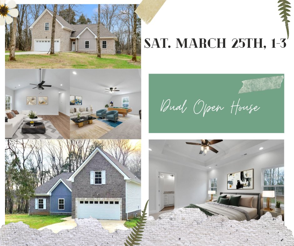 Remember it's a Dual #openhouse! We will have a #charcuterieboard, and #lotsoflaughs as well as #tons of #information to #share! #meetme & Shelly Viscio Realtor RCS-D Shelly Sells Nashville at 1303 Summer Station Dr, Lot2, in Chapel Hill, or 1307 Summer Station Dr, Lot3.