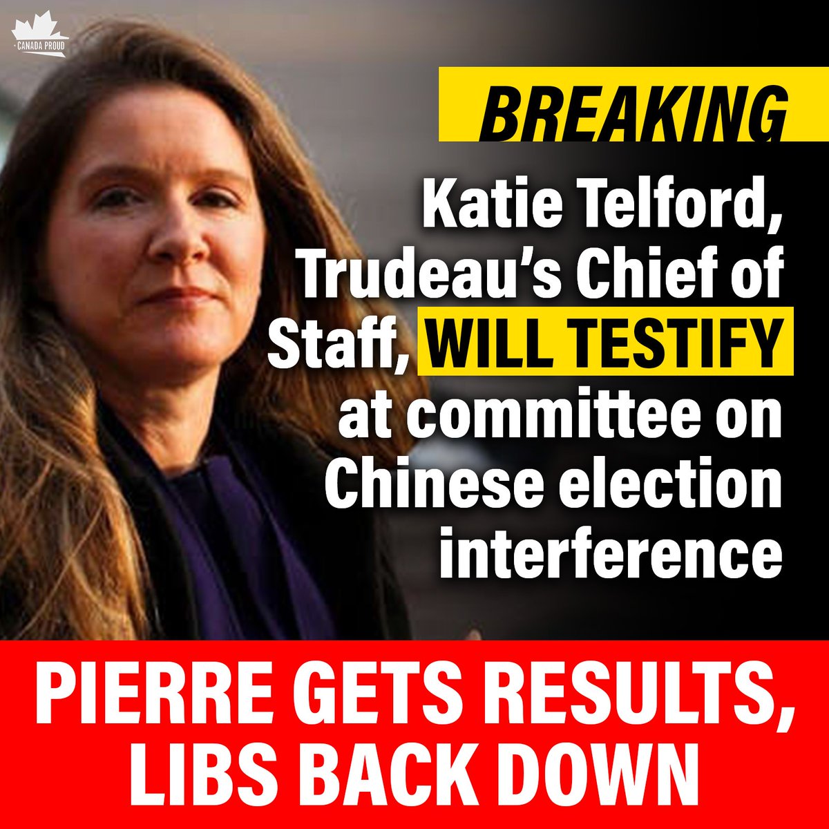 #BREAKING: Soon we'll get to the bottom of what the Trudeau Liberals knew about China's election interference. 🔥