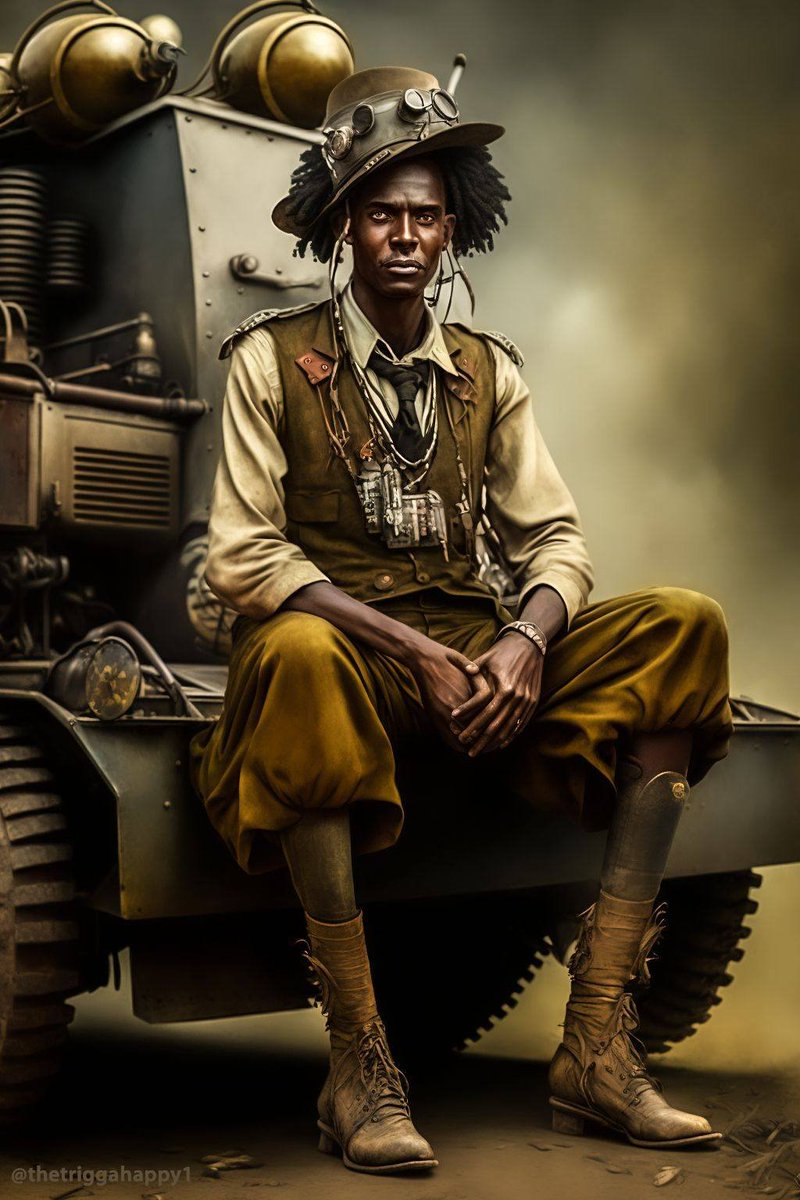 theSystem___'s tweet image. 40&apos;s Kenyan Freedom fighter by Nanzia Kihara
#Midjourney #AI #conceptualization #GenerativeAI #artificialinspiration #seedily
