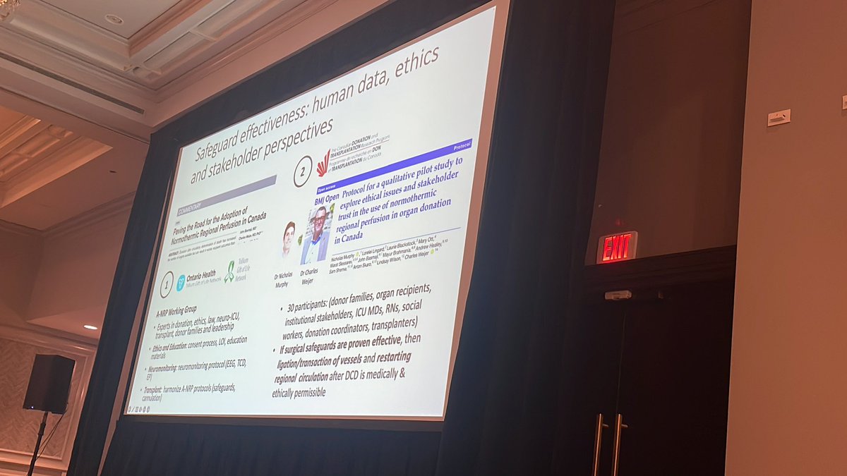 Great presentations and discussion on all aspects of #DCD #NRP - optimizing use of organs and great care to pursue #organdonation ethically and legally.