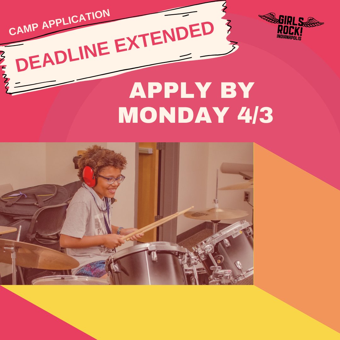 Don't FRET! 🎸 There's still time to register for GRI's 2023 Camp. The application deadline has been extended to 4/3/2023. Apply now at buff.ly/42vCqje