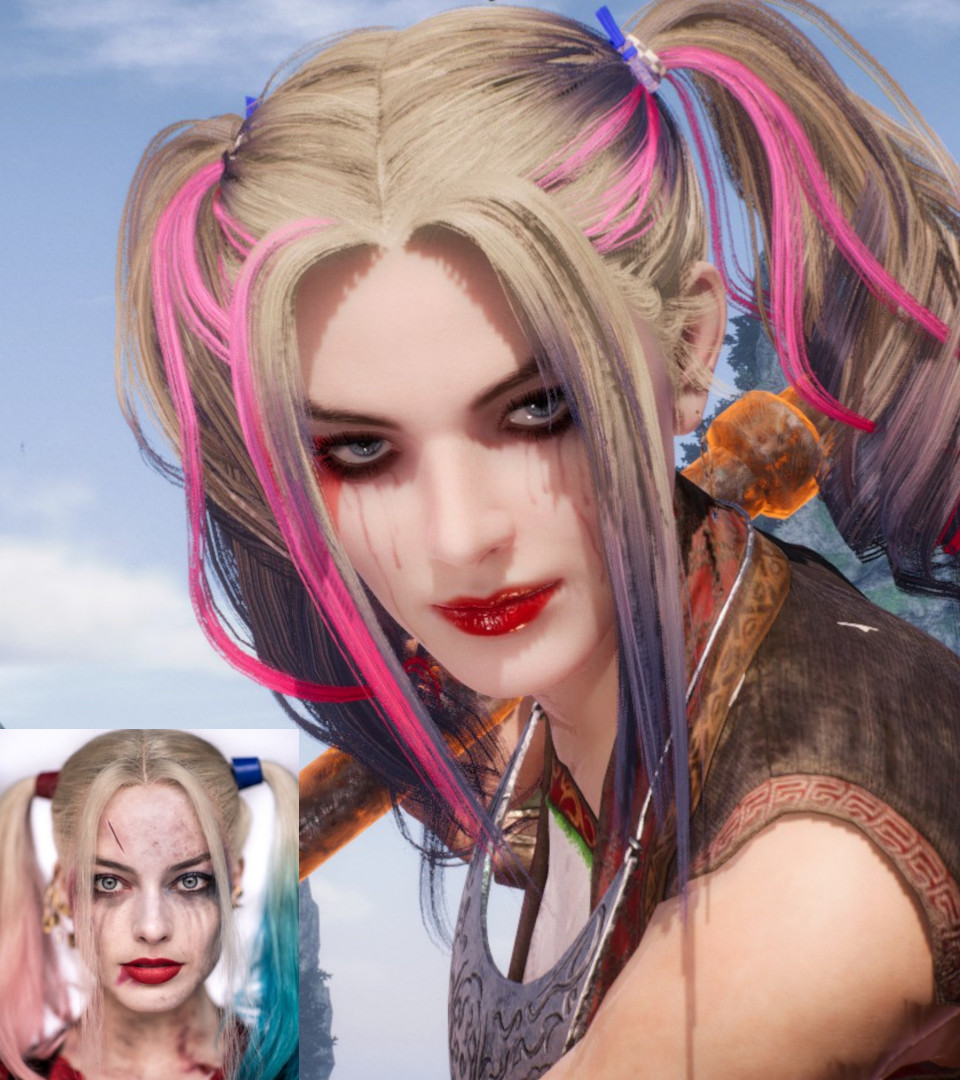 GAd8788's tweet photo. Wo Long: Fallen Dynasty Character Creation - Harley Quinn (Margot Robbie) https://t.co/HvrXx4ANcY @YouTubeより #WoLong #ウォーロン #Wolong_code #WoLongSteam https://t.co/4HBaxY3jev