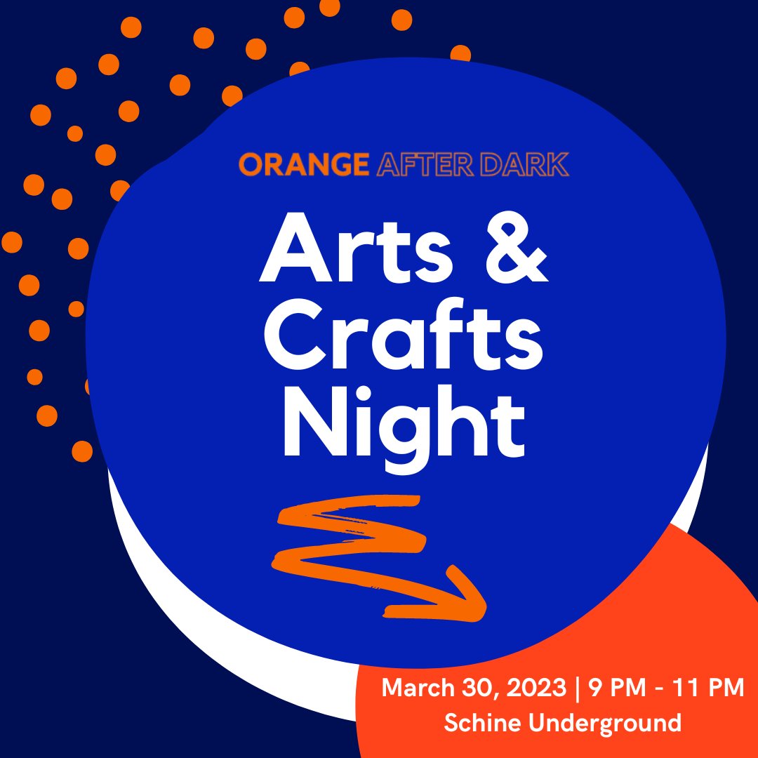 CuseActivities's tweet image. Join Orange After Dark for a fun night of arts &amp;amp; crafts!
