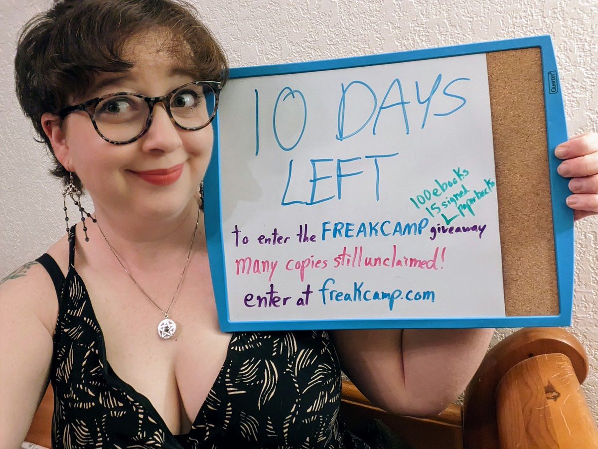 10 days left and there are STILL a lot of unclaimed ebook copies of #freakcamp ! Enter here: freakcamp.com

#bookgiveaway #mmromance #happyeverafter #slowburnromance #paranormalromance #fantasyromance #indieauthor #SPNFamily #paperbacks #amonsterbyanyothername