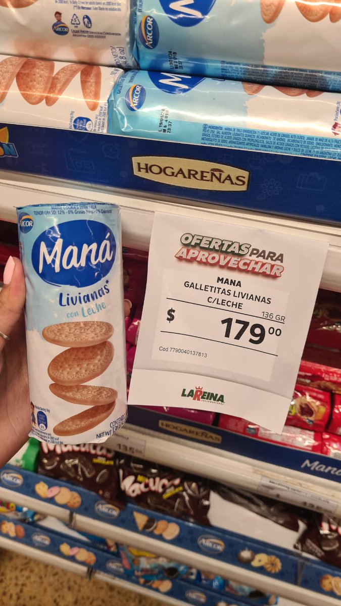 PreciosRosario2's tweet image. #PaseandoPorElSuper 🛒👫

💰 $140 Galletitas #Polvoron 
💰 $179 Galletitas #Maná
💰 $226 Tostadas de arroz #Criollitas
💰 $324 Yerba #Cachamate

📍 @super_lareina (Bv. Oroño)

#FotoTestigo 📸