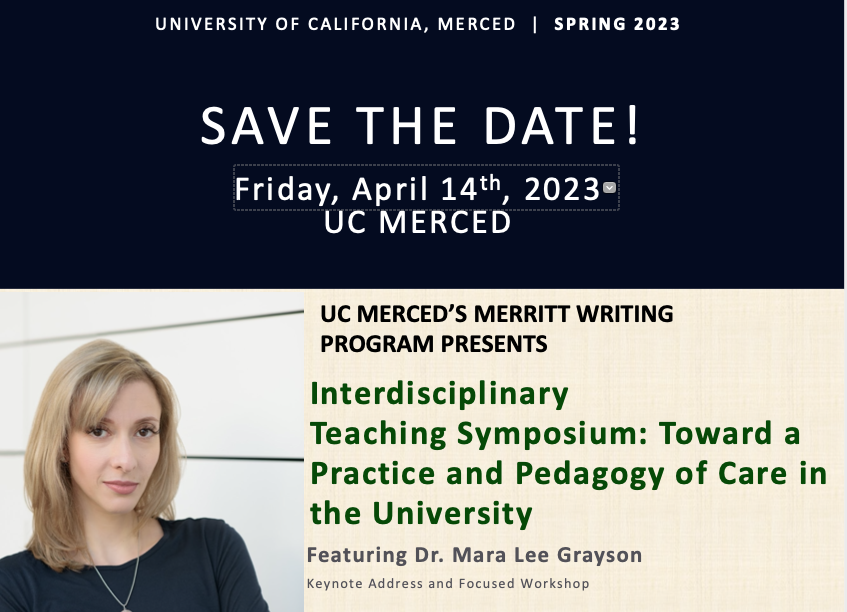 UCMMWP's tweet image. SAVE THE DATE: April 14! Registration is now available! For more information, review our website for details: ucmtraumapedagogy.my.canva.site
If you have any questions/concerns, please contact: Helen Sandoval: hsandoval2@ucmerced.edu and/or Jennifer Dean: jdean4@ucmerced.edu