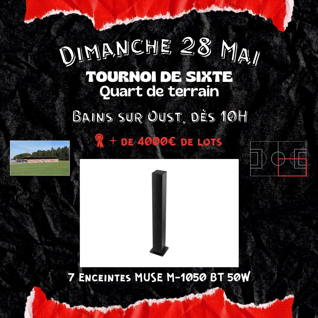 CadetsBains's tweet photo. #Tournoidesixte

Chaque jour, pendant 8 jours, nous allons vous faire découvrir un lot qui vous sera proposé lors de notre 𝘁𝗼𝘂𝗿𝗻𝗼𝗶 𝗱𝗲 𝘀𝗶𝘅𝘁𝗲.

📻 Pour ce cinquième jour, nous poursuivons avec 7 Enceintes MUSE.

👉🏼 𝗜𝗻𝘀𝗰𝗿𝗶𝗽𝘁𝗶𝗼𝗻 𝗮𝘂 𝟬𝟲 𝟯𝟭 𝟳𝟱 𝟬𝟲 𝟴𝟭 https://t.co/gPGz0fOLX4