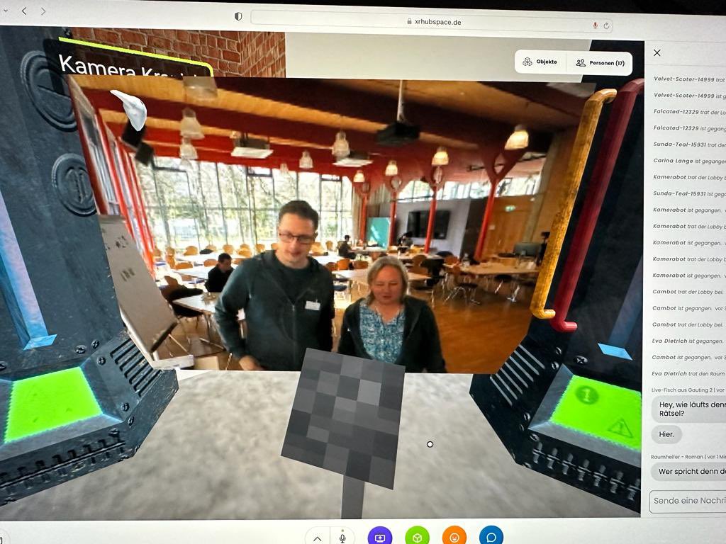 MedienRebellin's tweet photo. Auf dem #git23 wird fleißig gerätselt - im realen Gauting und im virtuellen!! Ein dubioser Hacker namens Shadow will das Internet abschalten, aber das werden wir verhindern!!
#twlz #bayernedu #gamification https://t.co/xWI3Kj0TOw
