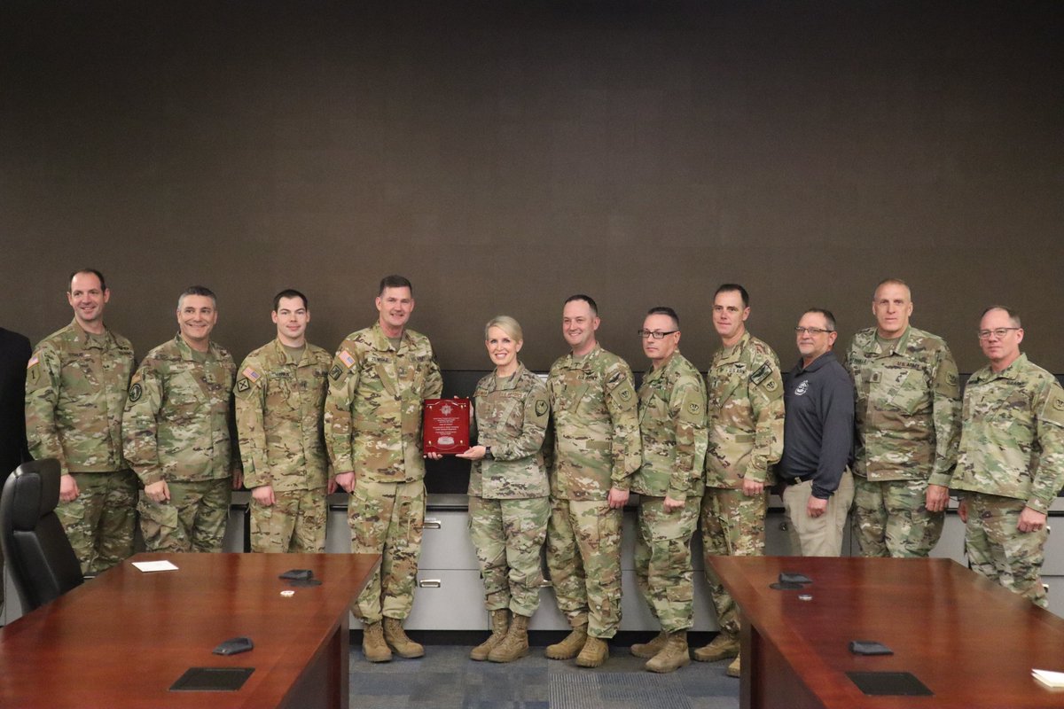 Detachment 5, Company A, 2-641st Aviation Regiment from Madison is the Operational Support Airlift Unit of the Year for 2023! This award was presented by the @US_TRANSCOM Director of Operations. 'This team hit way above its weight class executing over 63 missions at 99% on time.'