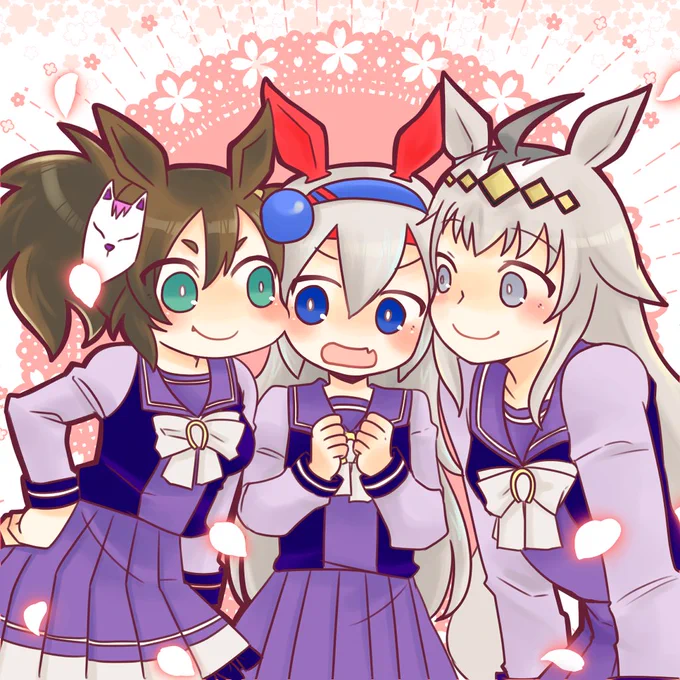花よりだんご  #ウマ娘 #タマモクロス #オグリキャップ #イナリワン