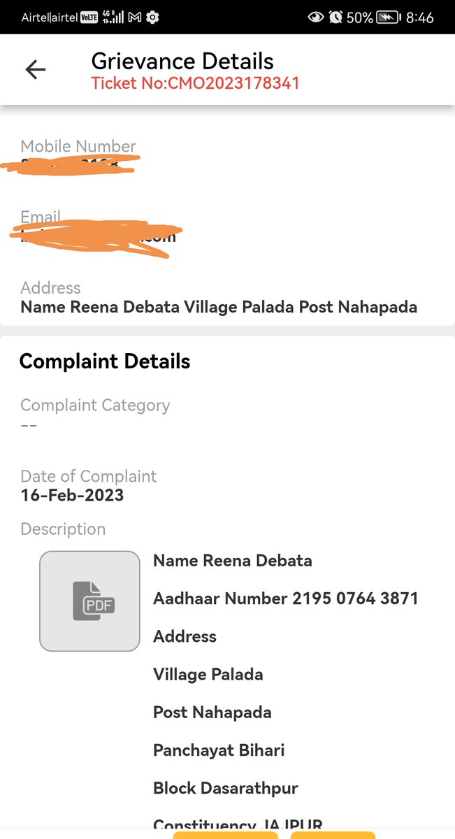 BDas18's tweet photo. @JanaSunani why closing grievances without delivering resolution @dm_jajpur delivering #ZEROResolution @SecyChief @PradeepJenaIAS @Naveen_Odisha @CMO_Odisha @SSEPD2 @RDOdisha @PRDeptOdisha https://t.co/iJrQntpi3v