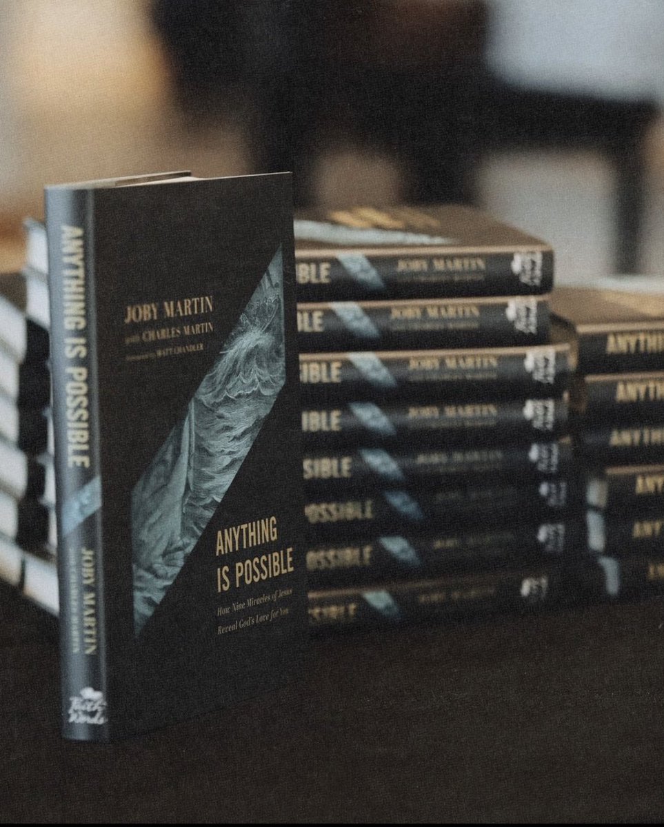 Today is the day! I am very excited to share that my brand new book, 'Anything is Possible' is out NOW! Miracles are impossible… but what is impossible for us IS possible with God. Jobymartin.com