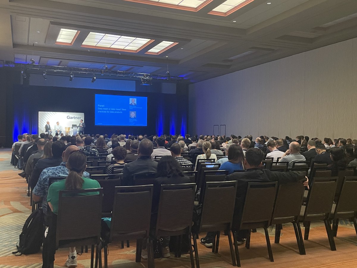Happening now at #GartnerDA! Hear the lively discussion about modern #dataarchitectures, with a CDO’s perspective.

Check out “#DataMesh or Data Mess? Best Practices for Data Products” in Swan Ballroom 4, WDW Swan Hotel.