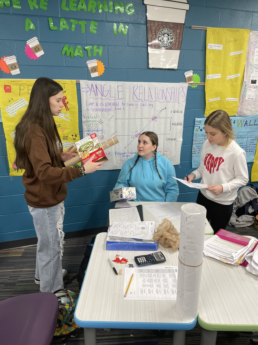 Self-directed surface area projects in 7th grade are turning out pretty cool! Looks like a scene from Apollo 13 on site at RMS…
#ProudToBeD12