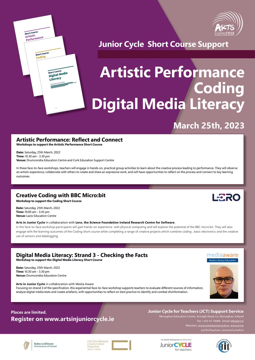 Arts in Junior Cycle tweet media