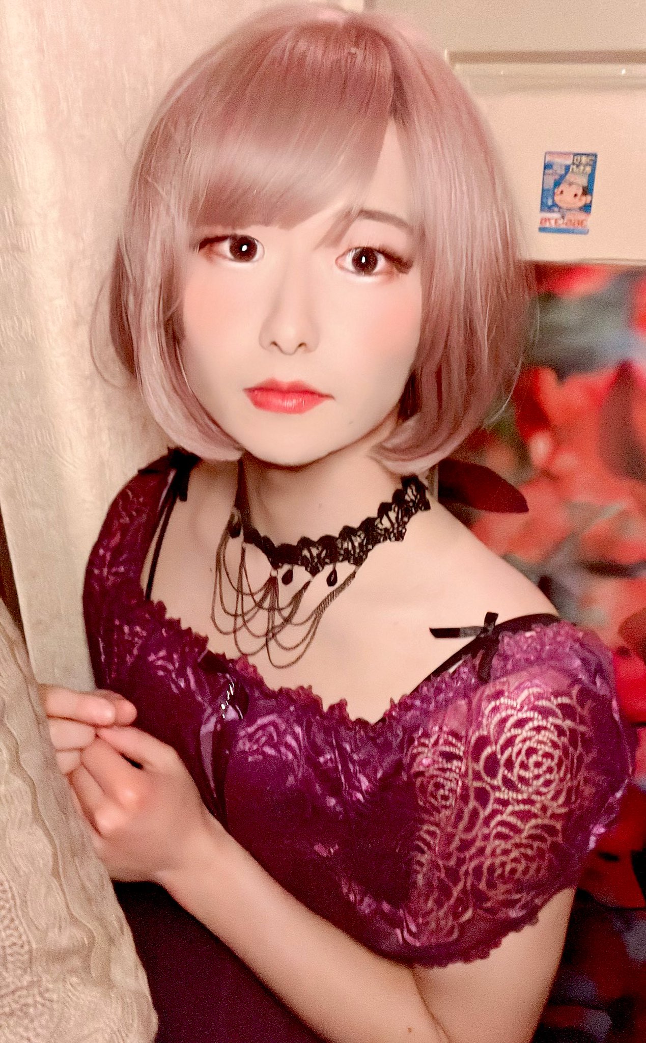 女装　浣腸  / X