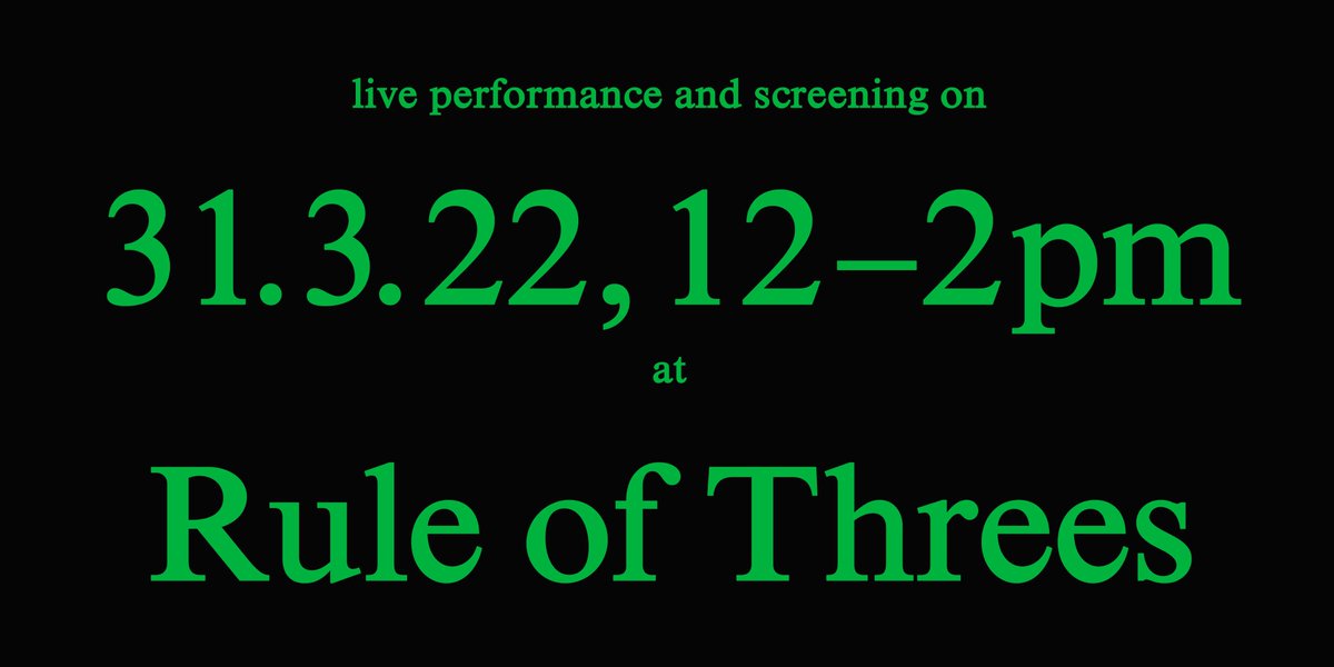 Rule of Threes Arts tweet media