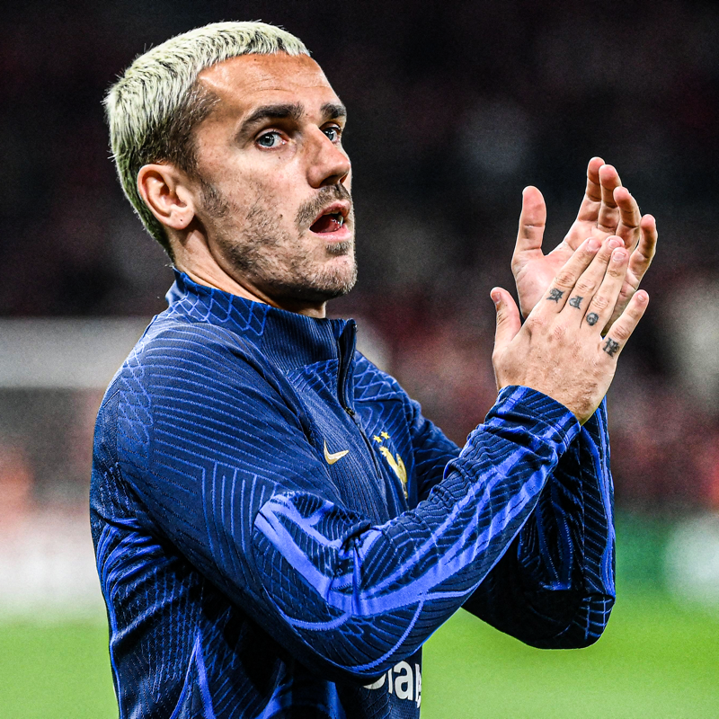 GoalNews's tweet photo. Antoine Griezmann is reportedly furious Kylian Mbappe is France captain 😡