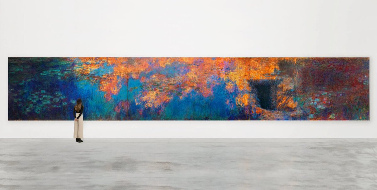 No estamos hablando de lo último de Ai Weiwei: con 650.000 piezas Lego ha recreado una pieza inspirada en los nenúfares de Claude Monet.