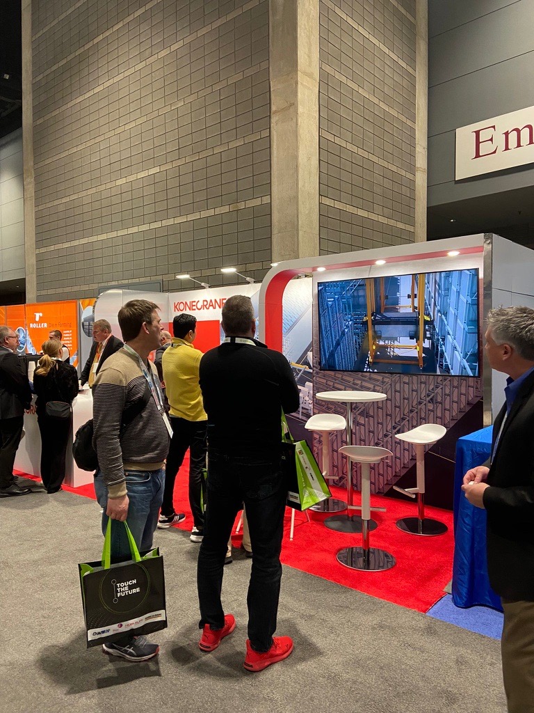 Konecranes's tweet photo. The Konecranes US sales force are at full speed at the Promat 2023 show in Chicago! Visit us by 23.3. at booth number #S154 to talk about the new era of efficient, safe & sustainable container storage. Read more about our offer👉 https://t.co/nXyqbxeJFg
#konecranes #ports https://t.co/Ox3rtlQaFl