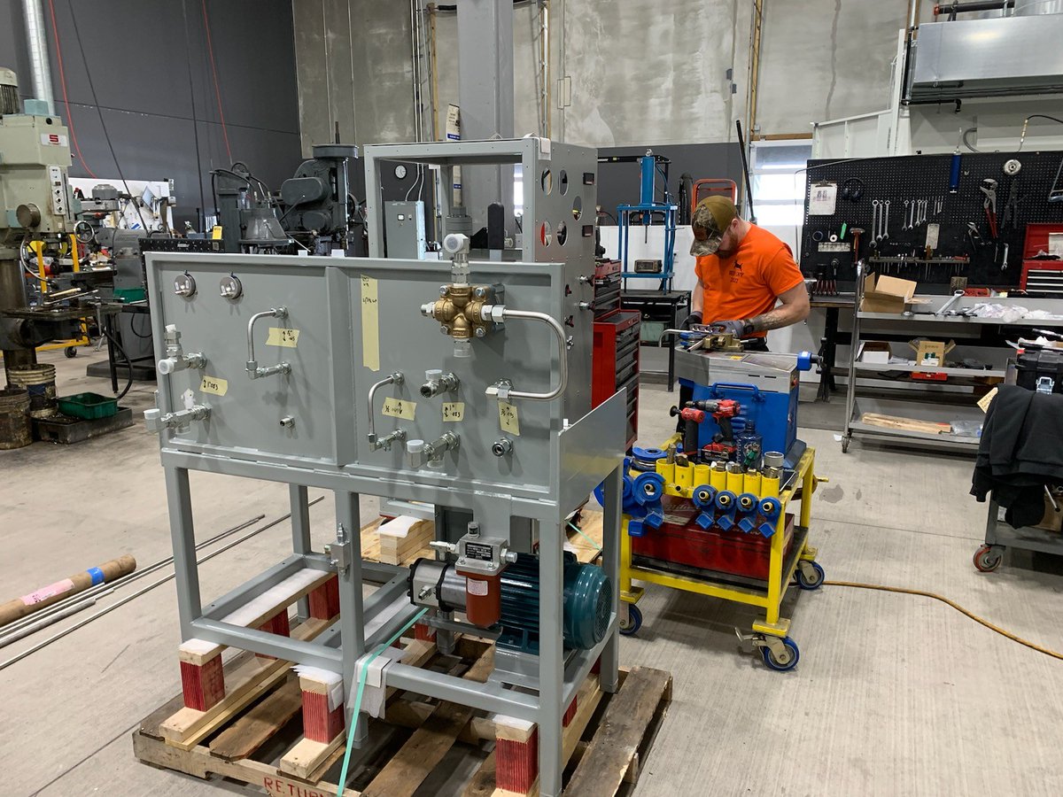 FSC_Wisconsin's tweet photo. Check out this awesome collaboration between the #FSCTeam and #CertifiedPowerSolutions! ๐ค We recently teamed up to help build a test stand for their facility. It's always a blast working with our sister companies and seeing what we can accomplish together!
#FSC #CPS #teamwork https://t.co/Y81crcmmxO