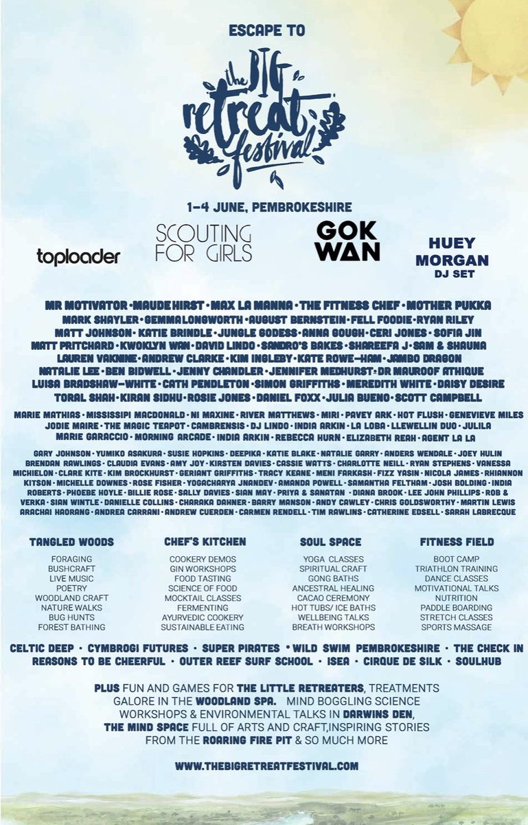 Mister Motivator needs to hurry up!!!! We’re going to miss DJ Gok Wan.
#festivalhell