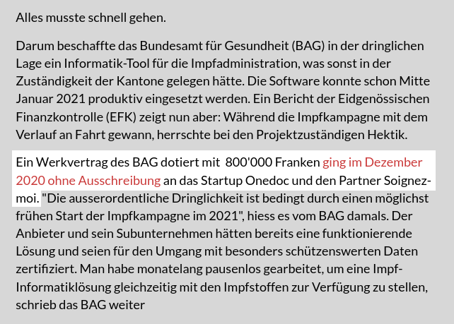 barbouillech's tweet photo. #CoronaInfoCH

Es gibt/gab Millionen von Franken für Covid-
➡ -App: https://t.co/tMuTo4AfYq
➡ -Dashboard: https://t.co/TceUG6vK1s 🧵
➡ -Kommunikation: https://t.co/casCkc83Xl 🧵

Jetzt sind weitere Millionen... verschwunden. Für nichts.
➡https://t.co/9VgoETdOXg (@inside_it) https://t.co/r3xGjIWKco
